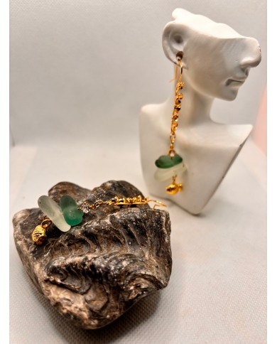 EDICIÓN LIMITADA pendientes de cristal marino o seaglass