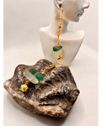 EDICIÓN LIMITADA pendientes de cristal marino o seaglass
