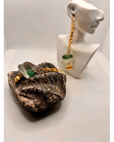 EDICIÓN LIMITADA pendientes de cristal marino o seaglass