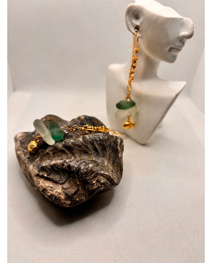 EDICIÓN LIMITADA pendientes de cristal marino o seaglass