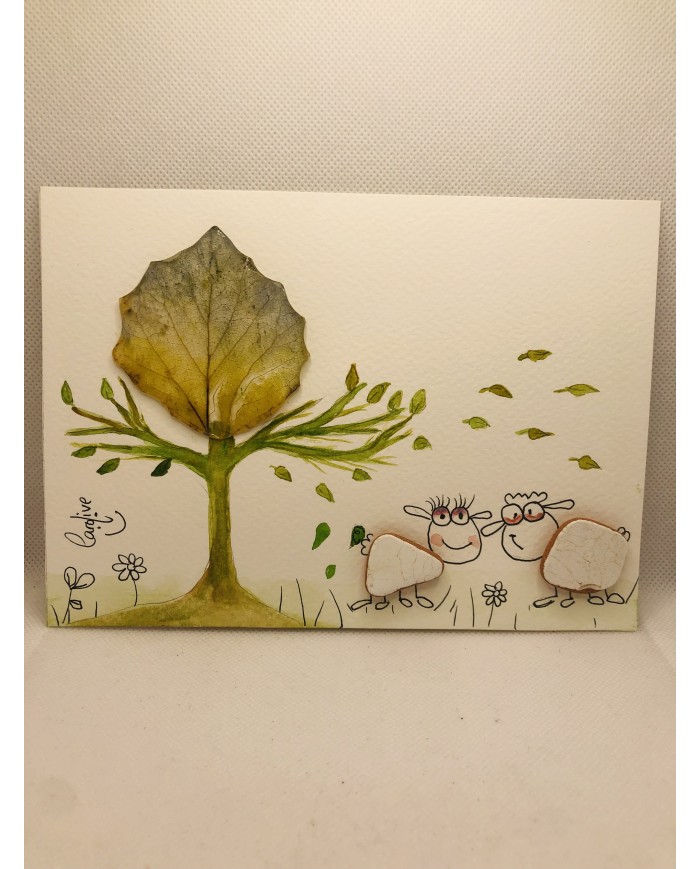 Ilustración de trocitos de porcelana del mar