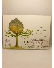 Ilustración con cristal marino o Sea glass