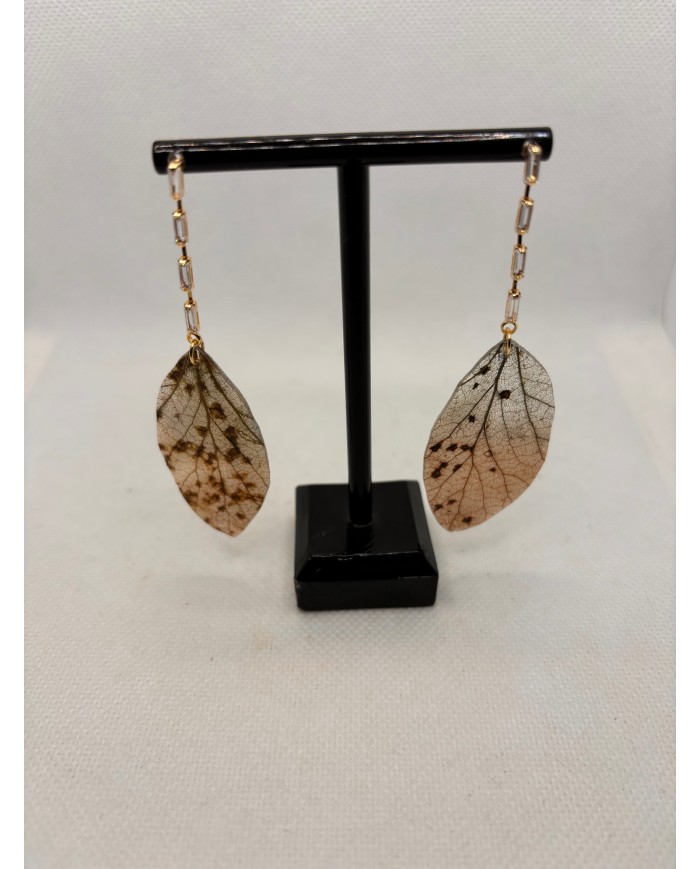 EDICIÓN LIMITADA pendientes artesanos de hoja natural