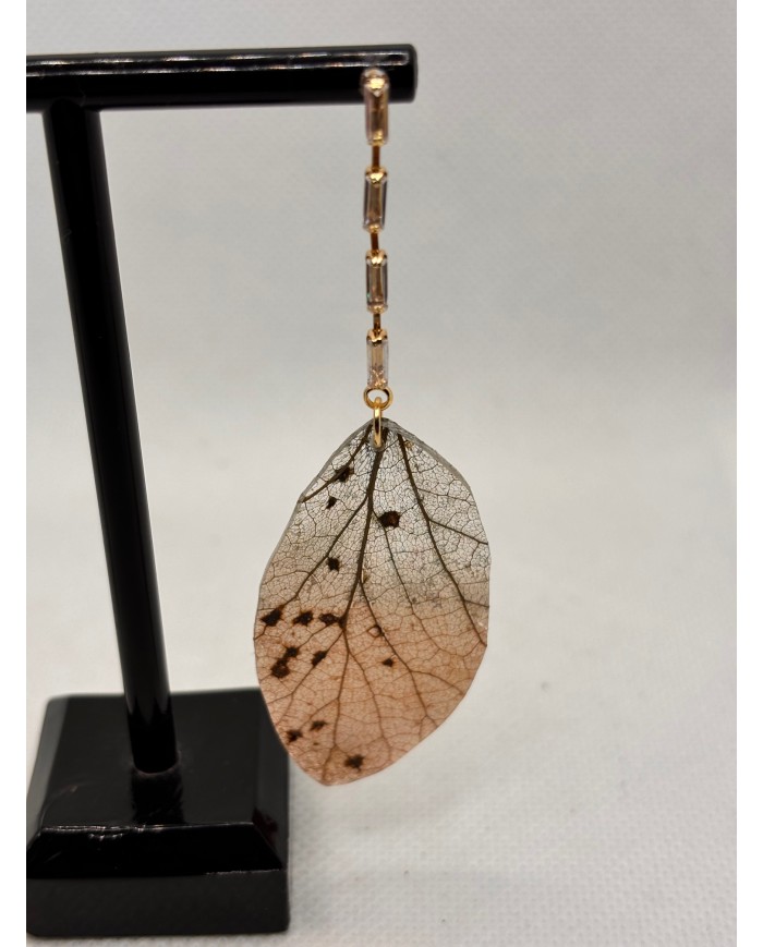 EDICIÓN LIMITADA pendientes artesanos de hoja natural