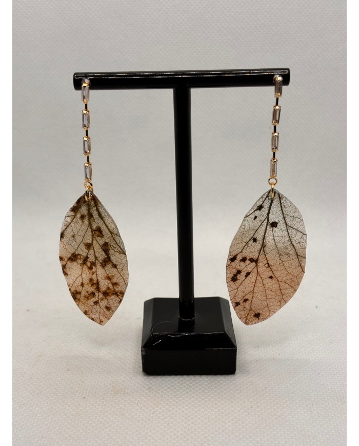 EDICIÓN LIMITADA pendientes artesanos de hoja natural