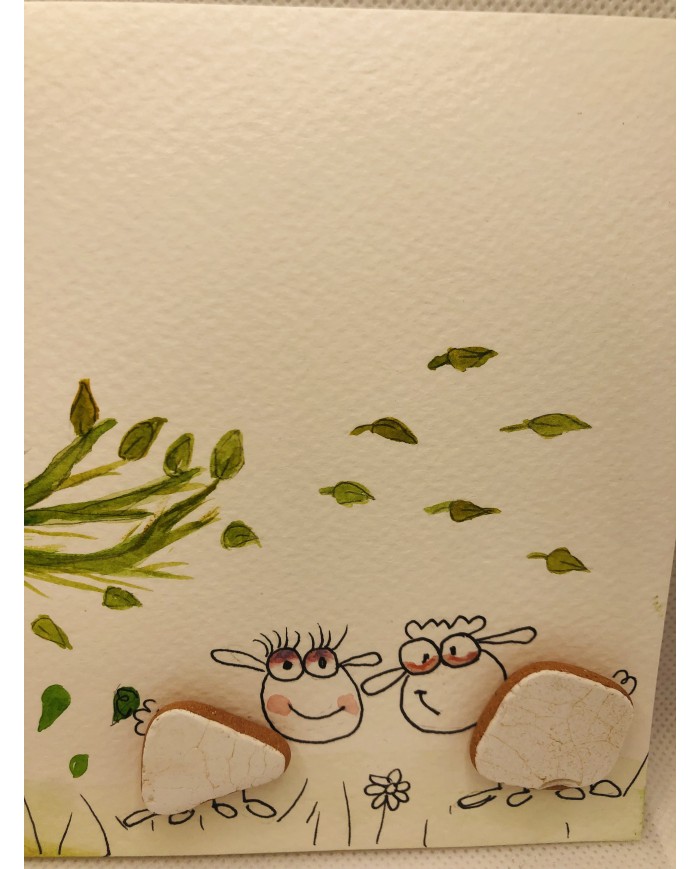 Ilustración de trocitos de porcelana del mar