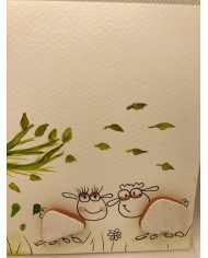 Ilustración de trocitos de porcelana del mar