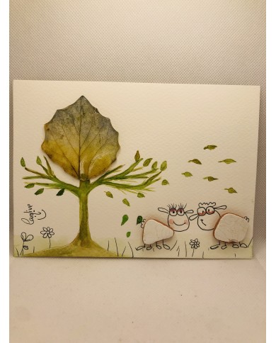 Ilustración de trocitos de porcelana del mar