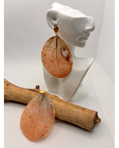 EDICIÓN LIMITADA pendientes de hoja natural artesanos
