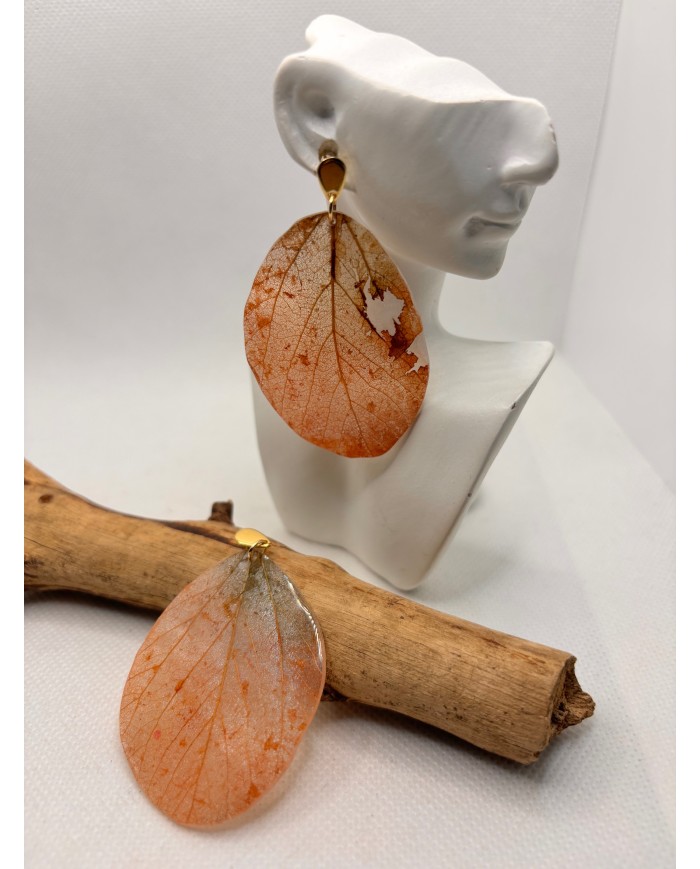 EDICIÓN LIMITADA pendientes de hoja natural artesanos