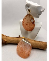 EDICIÓN LIMITADA pendientes de hoja natural artesanos