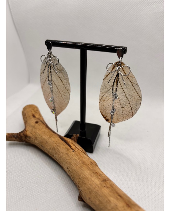EDICIÓN LIMITADA pendientes de hoja natural artesanos