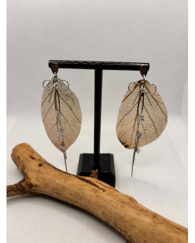 EDICIÓN LIMITADA pendientes de hoja natural artesanos