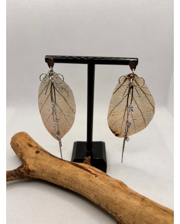 EDICIÓN LIMITADA pendientes de hoja natural artesanos