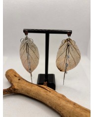 EDICIÓN LIMITADA pendientes de hoja natural artesanos