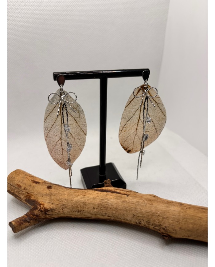 EDICIÓN LIMITADA pendientes de hoja natural artesanos