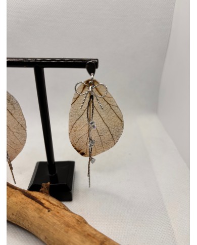 EDICIÓN LIMITADA pendientes de hoja natural artesanos