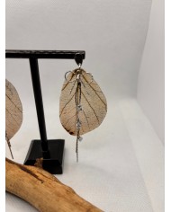 EDICIÓN LIMITADA pendientes de hoja natural artesanos