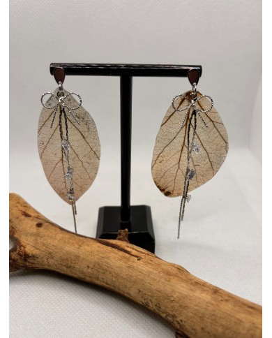 EDICIÓN LIMITADA pendientes de hoja natural artesanos