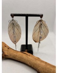EDICIÓN LIMITADA pendientes de hoja natural artesanos