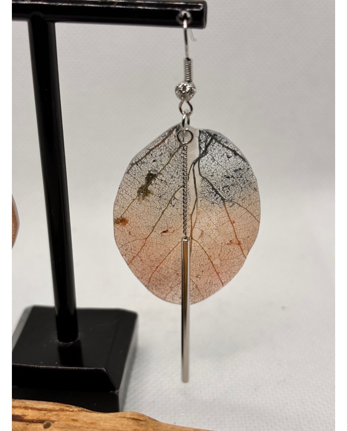EDICIÓN LIMITADA pendientes artesanos de hoja natural