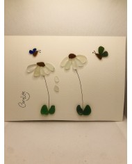 Ilustración con cristal marino o Sea glass