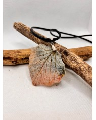 COLLAR ARTESANO DE HOJA NATURAL