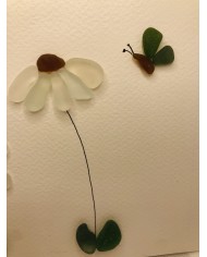 Ilustración con cristal marino o Sea glass