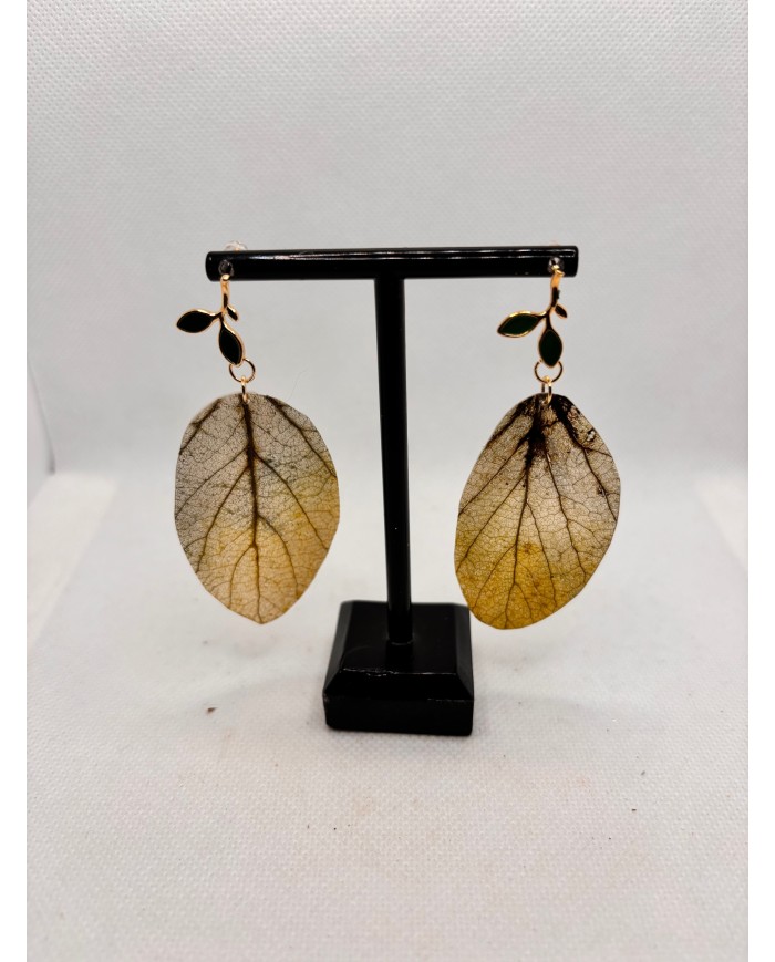 EDICIÓN LIMITADA pendientes artesanos de hoja natural