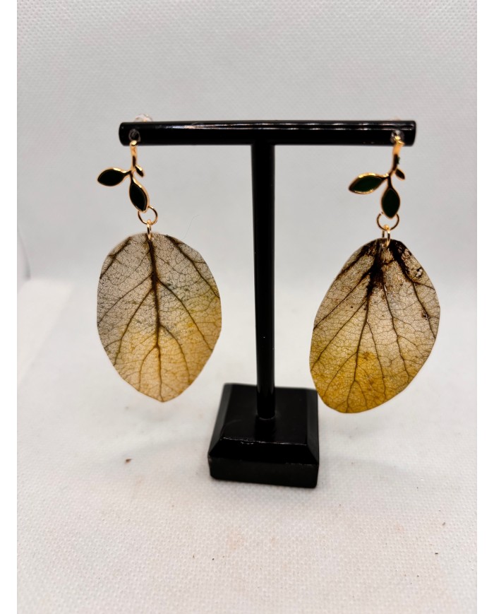 EDICIÓN LIMITADA pendientes artesanos de hoja natural