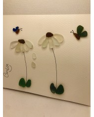 Ilustración con cristal marino o Sea glass