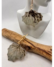 EDICIÓN LIMITADA pendientes artesanos de hoja natural