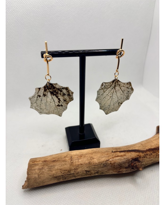 EDICIÓN LIMITADA pendientes artesanos de hoja natural