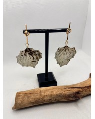 EDICIÓN LIMITADA pendientes artesanos de hoja natural