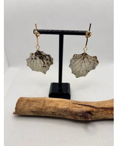 EDICIÓN LIMITADA pendientes artesanos de hoja natural