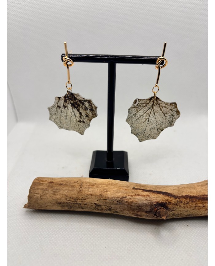 EDICIÓN LIMITADA pendientes artesanos de hoja natural