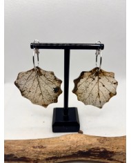 EDICIÓN LIMITADA pendientes de hoja natural esqueletizada