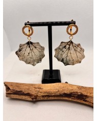 EDICIÓN LIMITADA pendientes artesanos de hoja natural