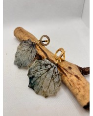 EDICIÓN LIMITADA pendientes de hoja natural esqueletizada