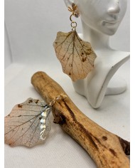 EDICIÓN LIMITADA pendientes artesanos de hoja natural