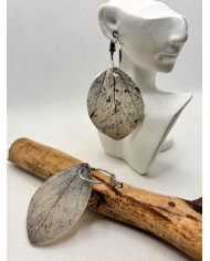 EDICIÓN LIMITADA pendientes de hoja natural esqueletizada