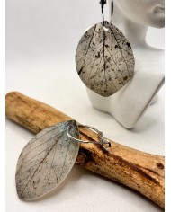 EDICIÓN LIMITADA pendientes de hoja natural esqueletizada