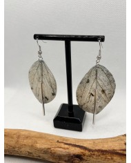 EDICIÓN LIMITADA pendientes artesanos de hoja natural
