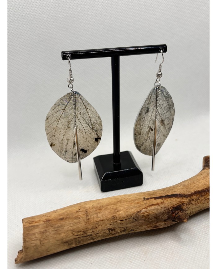 EDICIÓN LIMITADA pendientes artesanos de hoja natural