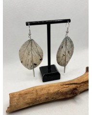 EDICIÓN LIMITADA pendientes artesanos de hoja natural