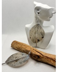EDICIÓN LIMITADA pendientes artesanos de hoja natural