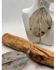 EDICIÓN LIMITADA pendientes artesanos de hoja natural