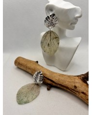 EDICIÓN LIMITADA pendientes artesanos de hoja natural