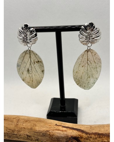 EDICIÓN LIMITADA pendientes artesanos de hoja natural