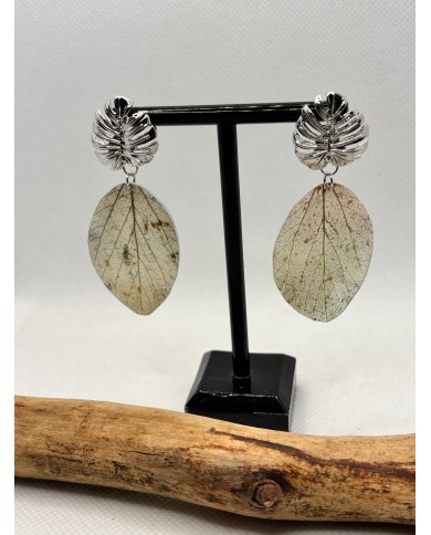 EDICIÓN LIMITADA pendientes artesanos de hoja natural